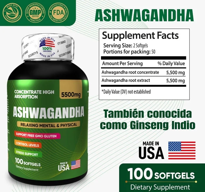 Nad x1 + Ashwagandha x1 + Obsequio